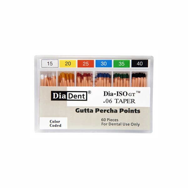 DiaDent Gutta Percha Points ISO GT .06 Taper Asst 116691 Dens 'N