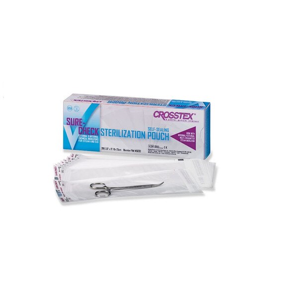 Crosstex Sterilization Pouches SureCheck 12x18 SCL12182 Dens 'N Dente