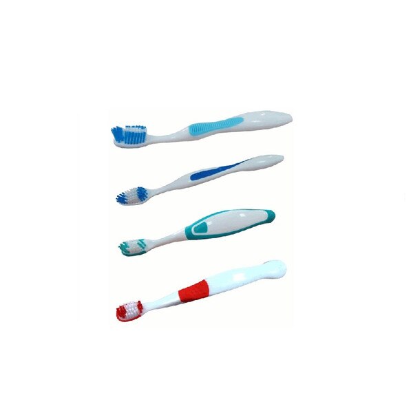 Defend Premium Adult Toothbrushes with Rubber Grip 72/bx TB1500