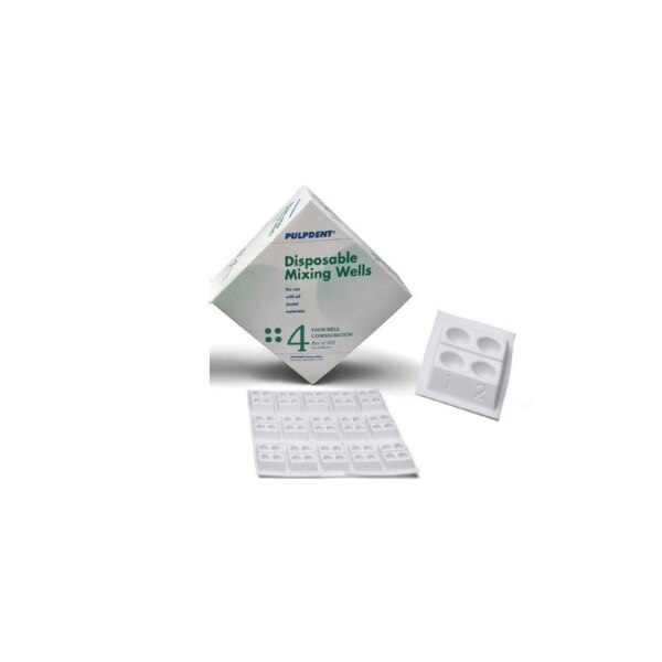 Pulpdent Disposable Mixing Well 4 Hole 420/box MW4 Dens 'N Dente