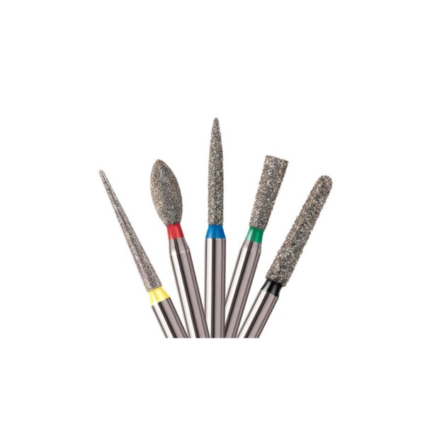 Axis ZirCut Diamond Bur Friction Grip ZGrit Z856018 5/Pk Z856018